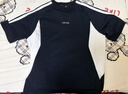 阿迪达斯（adidas）短袖T恤男夏季运动棉质透气轻薄宽松半袖 黑色/亮白 M 实拍图
