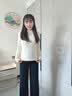 猫人双面磨绒白色打底衫女26年秋冬新款半高领长袖T恤百搭可外穿上衣 实拍图