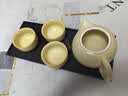 瓷牌茗茶具（cipaiming teaset） 茶具套装小套功夫茶壶便携一壶四杯家用会客泡茶器小茶台 《秘色黄哥窑》西施四禅杯磁石盘 实拍图