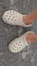 卡骆驰（CROCS）经典洞洞鞋轻便百搭女沙滩鞋包头拖鞋男鞋|10001 骨白色-2Y2(含智必星) 43 (270mm) 实拍图