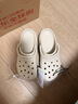 卡骆驰（CROCS）新款厚底云朵洞洞鞋送女友礼物206750 骨白色 37 -38 实拍图