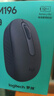 罗技（Logitech）M196 无线蓝牙鼠标 办公鼠标 笔记本商务办公家用 小巧便携 对称手型 石墨灰 实拍图