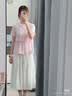 优衣库童装女童荷叶边T恤合作款483382 10 水粉色 160 实拍图