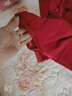 达芬奇密码冰丝睡衣女春秋杭州家居服薄款红色吊带睡裙送女友性感睡袍送闺蜜 酒红 L 实拍图