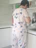 浪莎春夏季新款大码女士家居服套装抑菌防螨睡衣宽松舒适中年妇女睡衣 实拍图