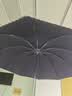 天堂伞 加大雨伞三折 经典商务伞格纹10骨加大雨伞男女 藏青 实拍图