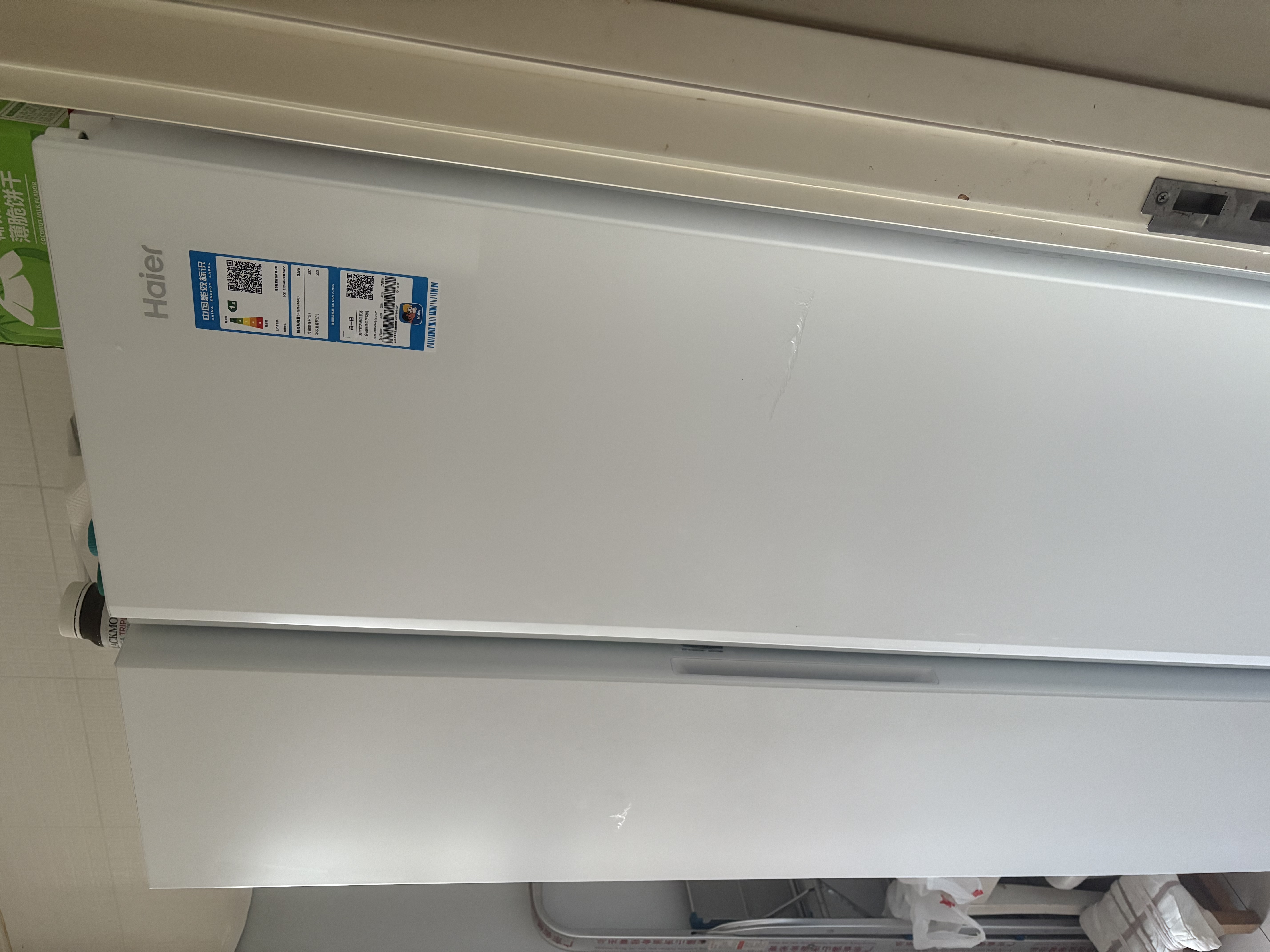 海尔冰箱双开门对开门620升纤薄一级能效双变频风冷无霜大容量节能保鲜家用冰雪白以旧换新家电补贴 620升大容量+黑金净化+90°开门悬停 实拍图