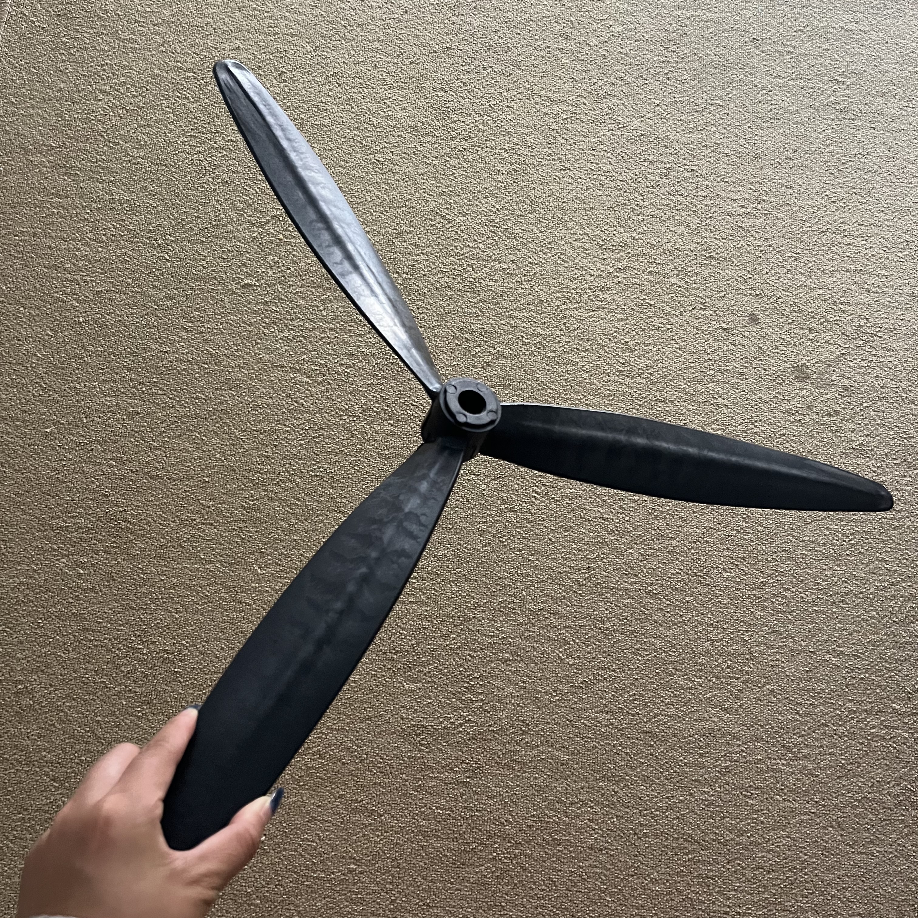 皓梵洁工业风扇扇叶叶子三片电风扇配件通用叶电扇750叶片牛角落地扇 750-塑纤维胶叶 实拍图