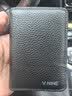 第九城(V.NINE)卡包名片夹头层牛皮轻薄驾驶证皮套防盗刷NFC防消磁银行卡套迷你小钱包男送老公送男友生日礼物情人节新年礼物  黑色 实拍图
