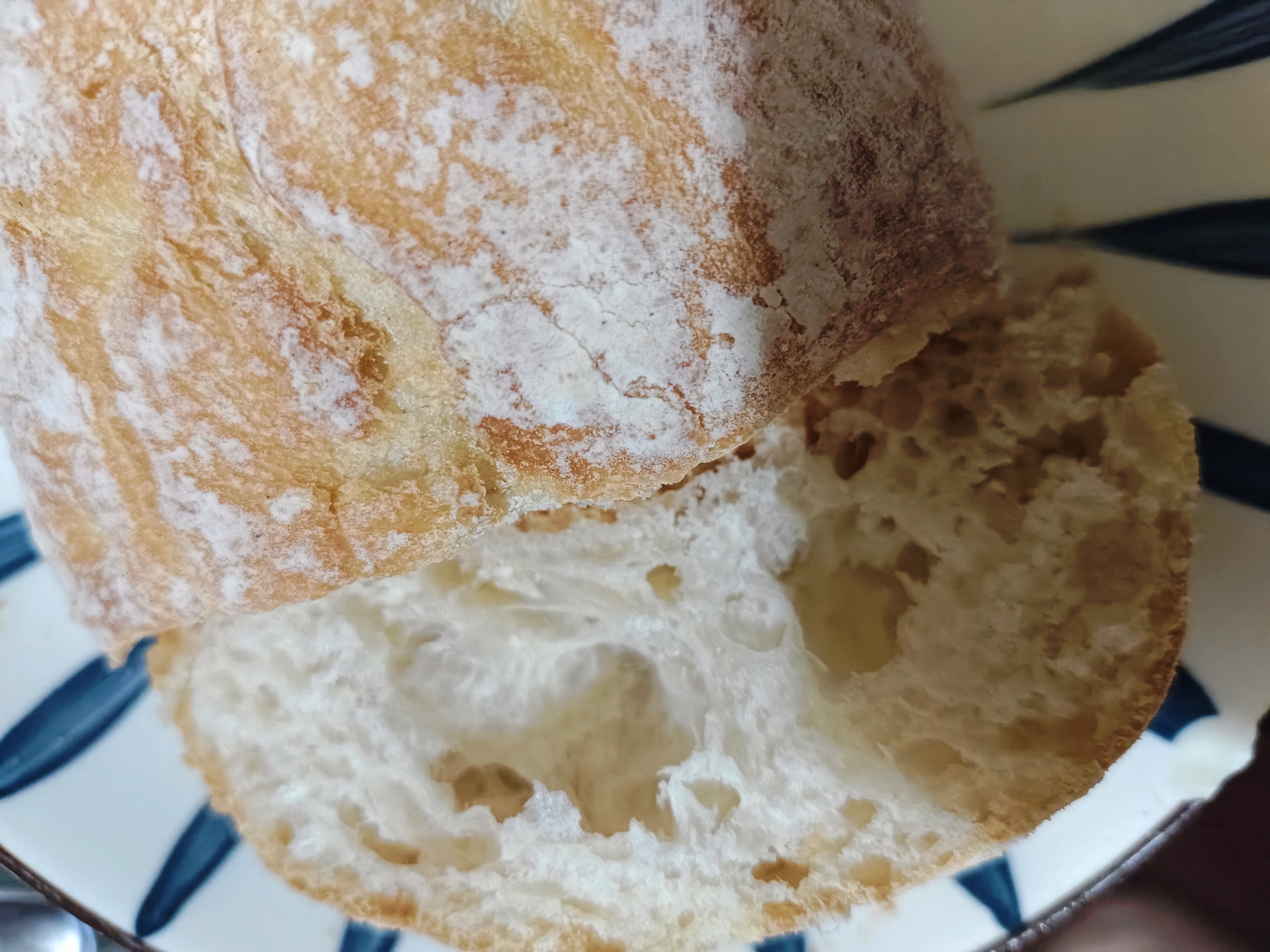 鲜京采原味恰巴塔面包540g/6枚 0防腐手工制作健康早餐欧包汉堡胚三明治 实拍图