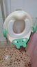 世纪宝贝（babyhood）儿童马桶圈男女宝宝坐便器马桶辅助便圈PVC软坐垫 小兔子 薄荷绿 实拍图