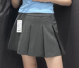 优衣库打褶裙裤女装/休闲裤裤子483766 483766/08深灰色 M 实拍图