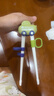 babycare儿童训练筷自动回弹学习筷虎口3-6岁筷蒂普奇绿-无收纳盒宝宝饭盒 实拍图