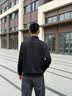 安踏运动外套男秋冬季针织立领商务行政夹克男士休闲开衫卫衣男装上衣 【常规款】基础黑7707-1 L (175) 建议120-140斤 实拍图