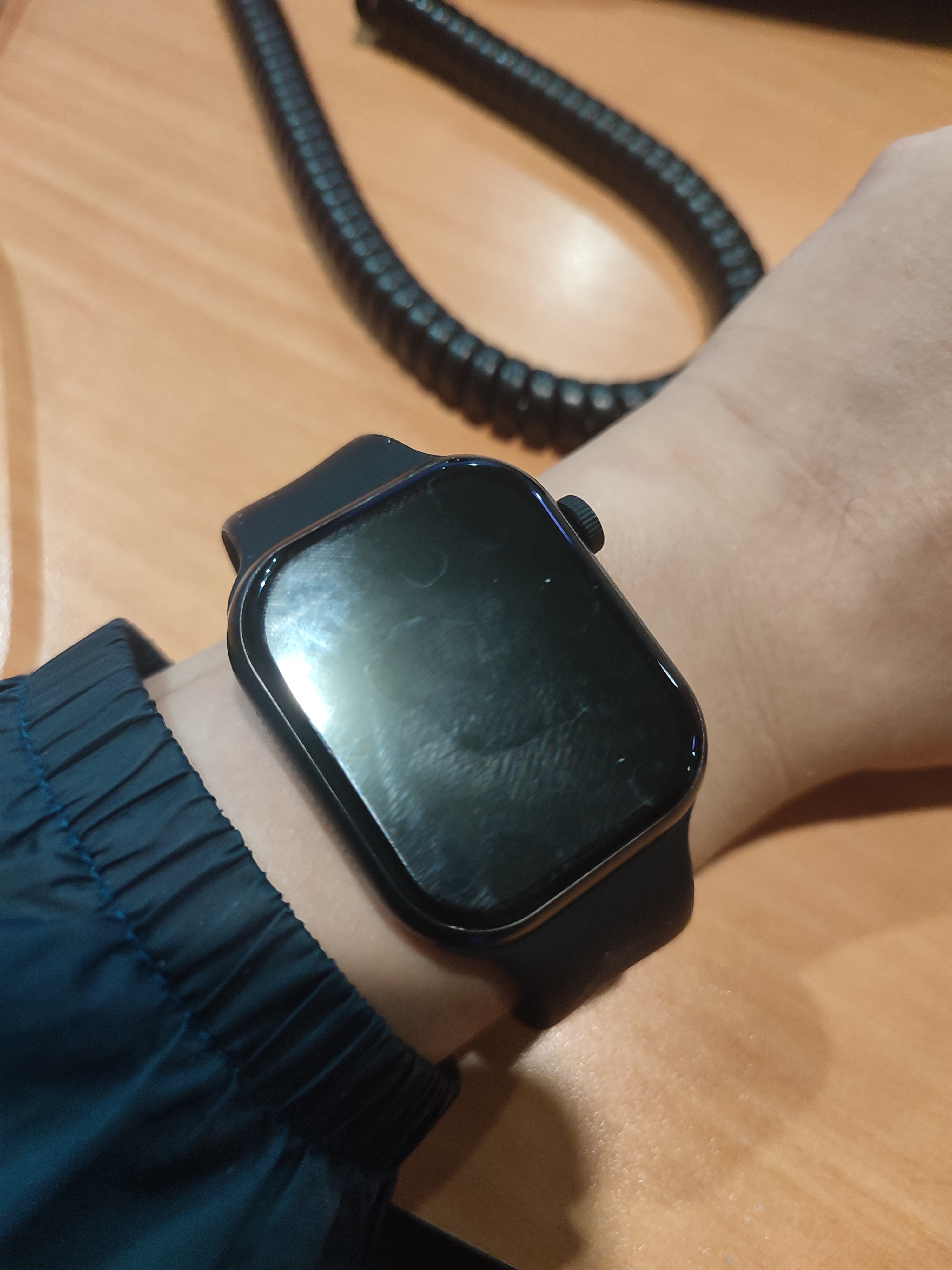 【99成新】苹果手表二手GPS款S11+46mm深空灰色铝表壳+M/L中大号黑色表带AppleWatch/iWatch学生 手环   实拍图