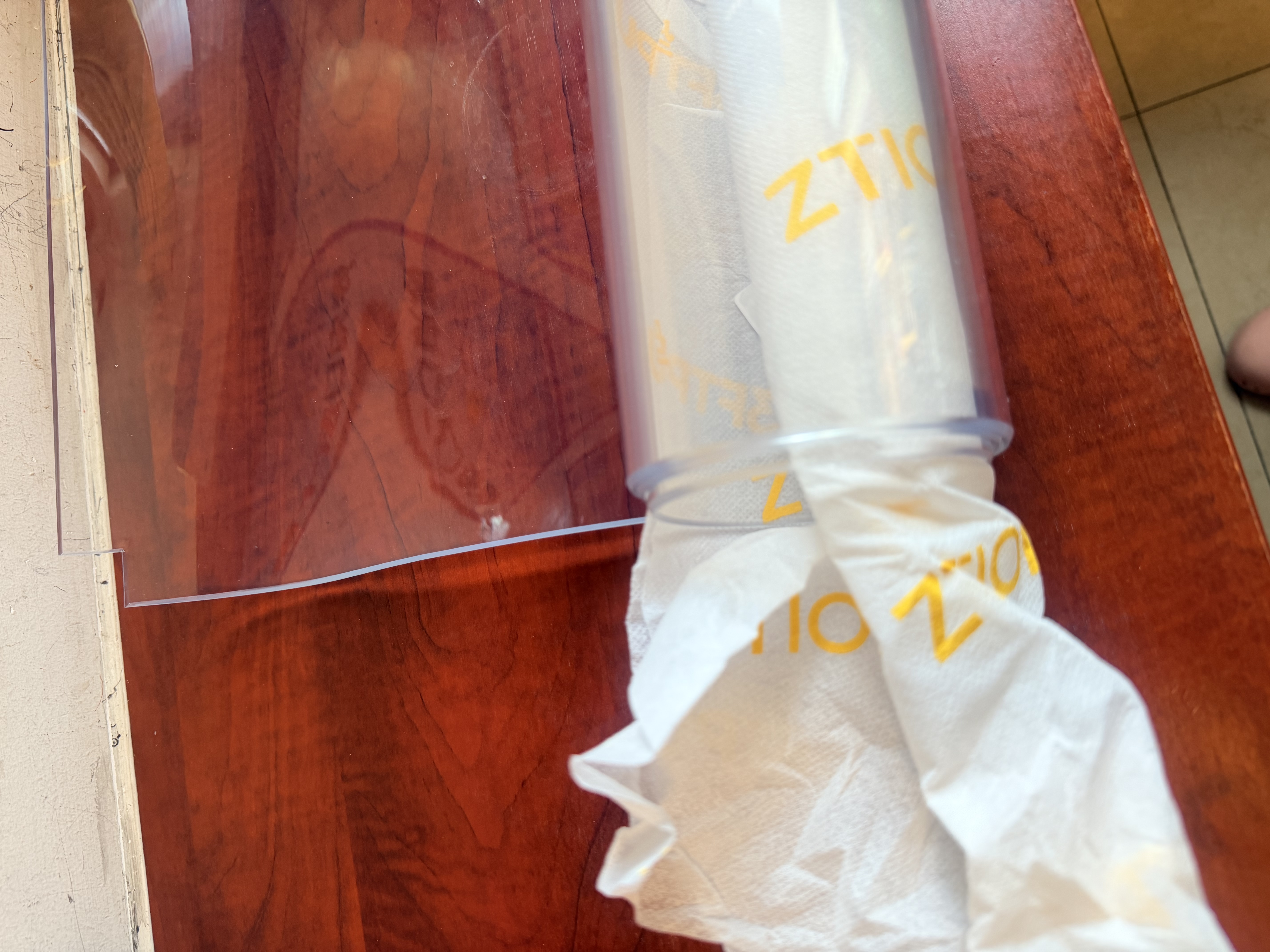 梓晨老爸抽检3FTPU餐桌垫食品级透明茶几桌面保护垫桌布防水防油防烫 实拍图
