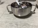 光多拉儿童碗316不锈钢碗3-6-12岁婴儿宝宝辅食碗双耳吃饭碗勺餐具套装 实拍图