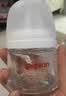 贝亲（Pigeon）【新生儿第一个奶瓶】玻璃奶瓶宽口径奶瓶80ml SS号奶嘴 0月+ 实拍图