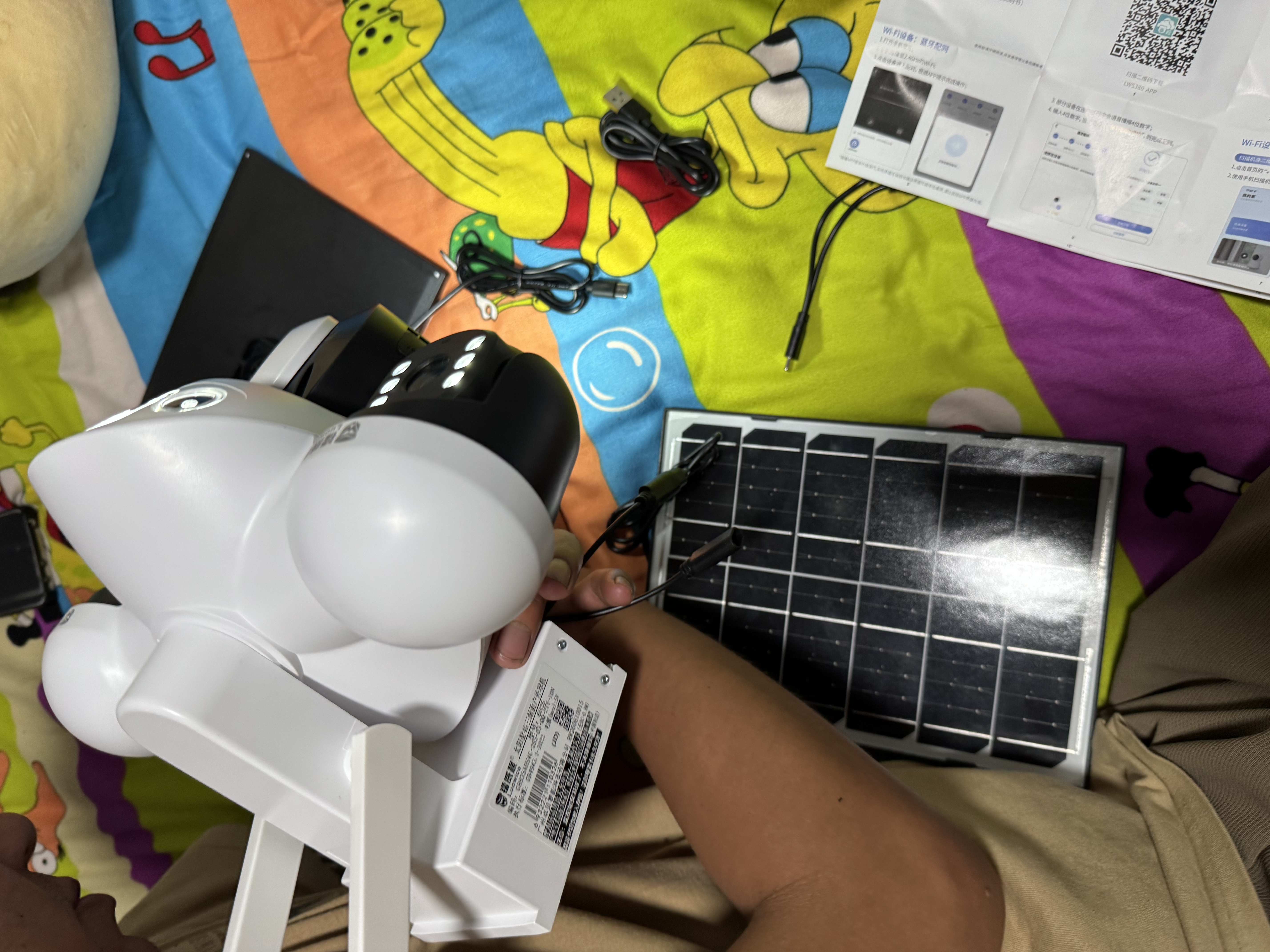 镭威视4g太阳能户外摄像头终身免流量室外免插电无需连wifi手机远程监控器家用360度无死角全景高清夜视 实拍图