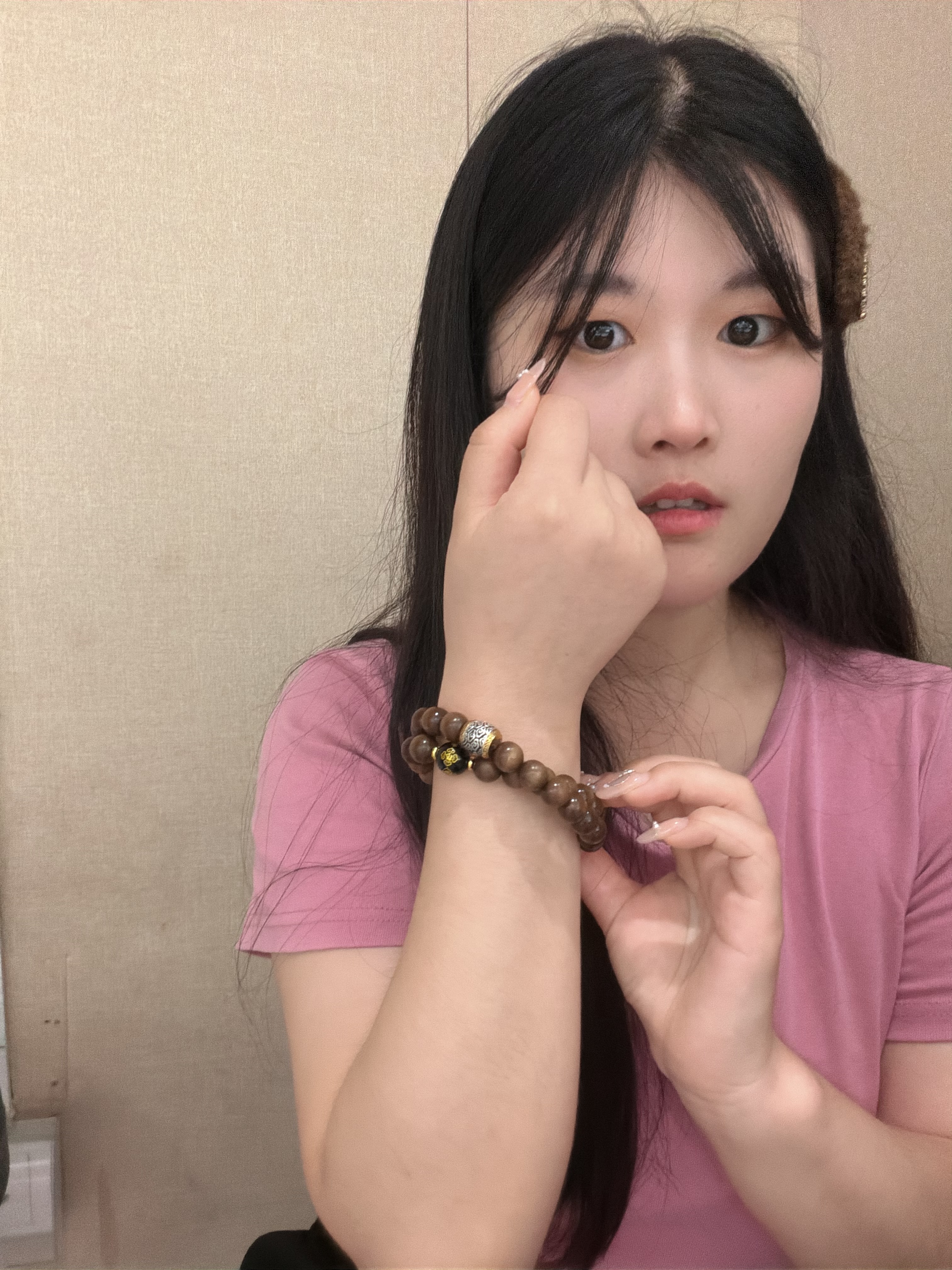 红良缘十二生肖金丝楠木手串男女本命年手持盘玩佛珠念珠男款双圈手链 实拍图