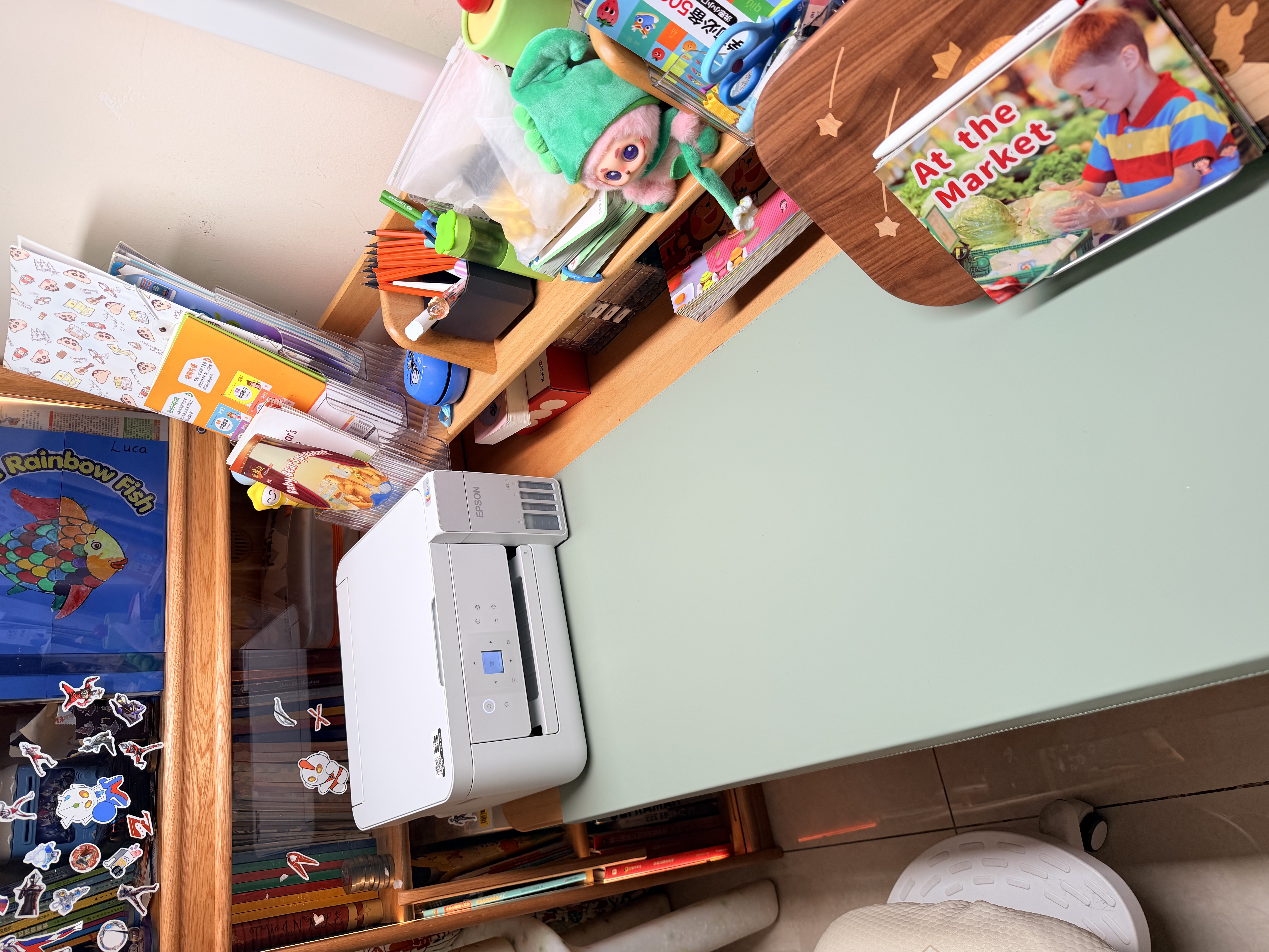 爱普生（EPSON）【6代新品】L4356墨仓式彩色无线AI学习打印机一体机家用/办公  L4266升级版(自动双面 液晶屏 白) 实拍图