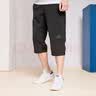 阿迪达斯（adidas）短裤夏季男户外休闲百搭短裤显瘦松紧腰梭织运动五分裤 黑/灰 3XL 实拍图