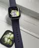 Apple/苹果WatchS11智能手表GPS+蜂窝款46毫米银色铝金属表壳雾紫色运动型表带S/M-联通补贴 实拍图
