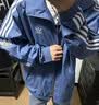 adidas通勤百搭三条纹休闲运动夹克外套男女春秋阿迪达斯三叶草   深靛蓝（推荐选大一码)   XL 实拍图