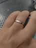 中国黄金（CHINA GOLD）冰川铂金戒指情侣对戒白金结求婚戒子生日礼物送女友老婆结婚纪念 【今/次日达】铂金冰川情侣戒指一对 实拍图