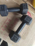HOOB 新品固定环保包胶六角哑铃男女家用健身器材kg 黑色2斤*2只（1kg*2只） 实拍图