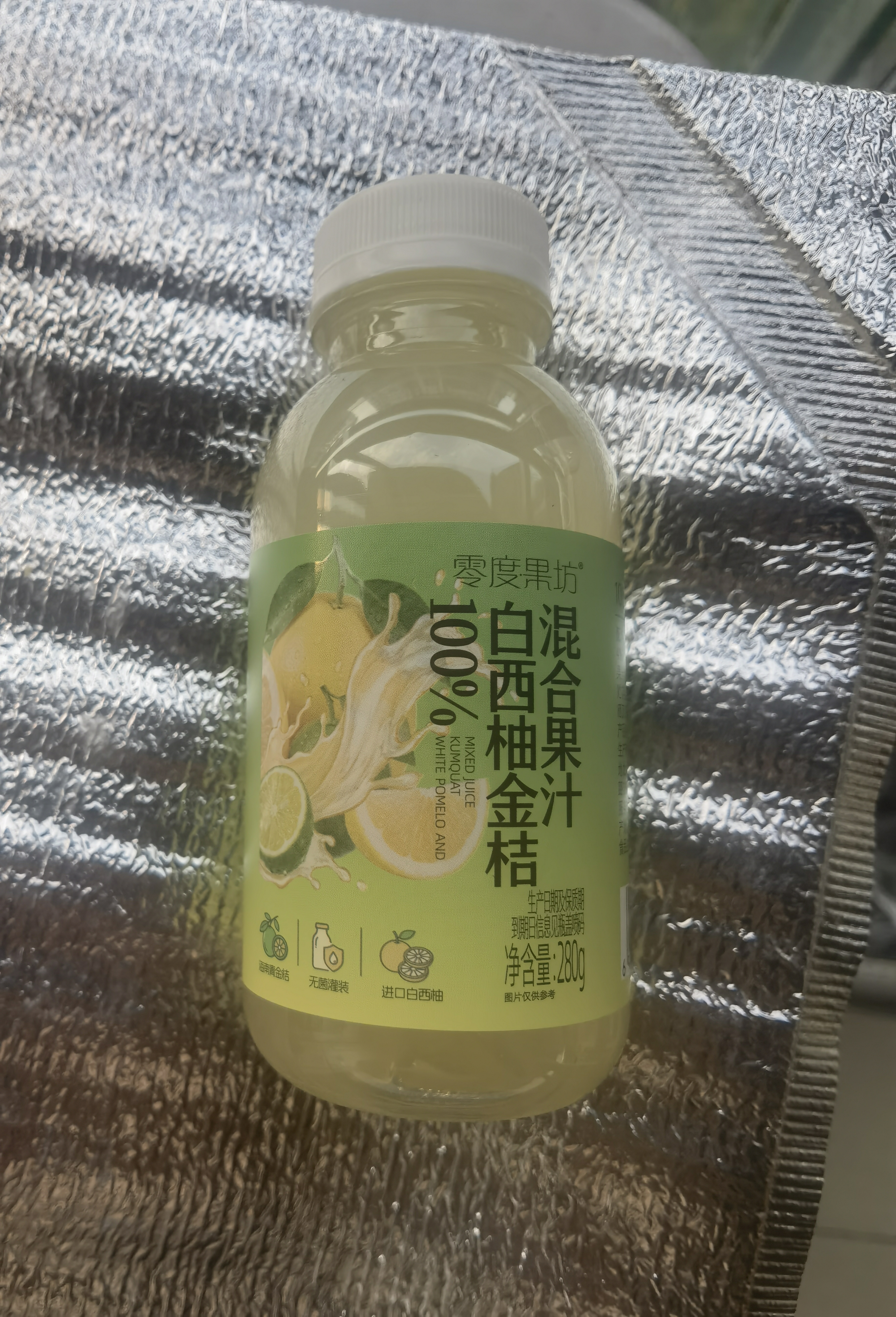 零度·果坊100%白西柚金桔混合果汁280g*8果蔬饮料无添加防腐剂夏季饮品整 实拍图