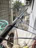 妙立（Miaoli）落地晾衣架折叠室内家用阳台晒衣架室外宿舍免安装伸缩双杆1.6米 实拍图