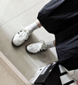 adidas「T头鞋」VL COURT 2.0复古休闲板鞋德训鞋阿迪达斯轻运动 汉玉白/蓝色/金色 (推荐女生买小半码)   38 实拍图