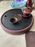 京东京造 茶盘茶托 乌金石圆形茶具排水蓄水小型火烧工艺茶盘 实拍图