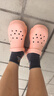 斯凯奇（Skechers）七夕情人节礼物洞洞鞋女士夏季凉拖鞋泡泡鞋厚底外穿沙滩鞋踩屎感 实拍图