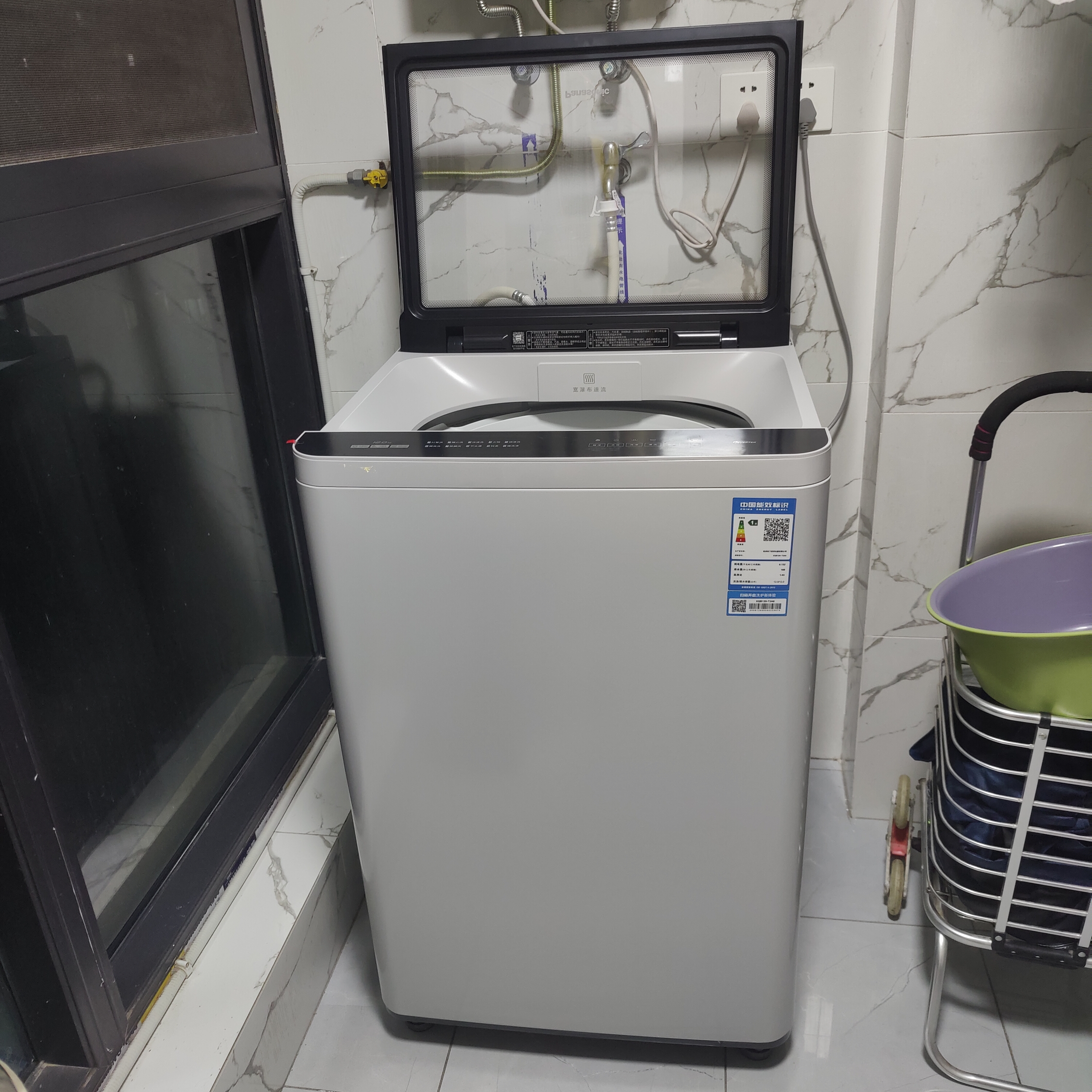 松下（Panasonic）12KG大容量DDM变频直驱波轮全自动家用洗衣机  飓浪洗 抗菌除螨 XQB120-T3A6 京东自营 实拍图