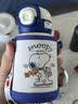 史努比（SNOOPY）儿童保温杯带杯套316L不锈钢幼儿园直饮水壶男女学生双饮吸管水杯 实拍图