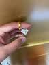 致誉典范足金999古法黄金情侣对戒实心素圈戒指男女款传结婚礼物送老公 金重约3.75克(活口可调节) 实拍图