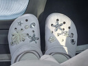 卡骆驰（CROCS）贝雅卡骆班洞洞鞋|205089 白/深蓝-126   39 (240mm)   实拍图
