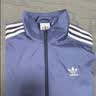 adidas通勤百搭三条纹休闲运动夹克外套男女春秋阿迪达斯三叶草   深靛蓝（推荐选大一码)   L 实拍图
