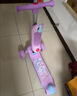 迪士尼（Disney）儿童滑板车1-3-6-12岁折叠三轮踏板车闪光宽轮女孩玩具车冰雪奇缘 实拍图