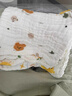 麦格萌婴儿口水巾纯棉纱布10A抗菌小方巾6层柔软大尺寸30*30cm 4条 实拍图