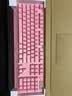 雷蛇（Razer）黑寡妇V3 机械键盘 游戏键盘 104键 RGB背光 游戏电竞 粉晶 绿轴 带腕托 实拍图