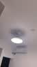 欧普照明（OPPLE）风扇灯吊扇灯多档调色照明电风扇北欧餐厅空调搭子厨房卧室品风白 实拍图
