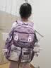 爱迪生发明家初中生书包黛露小学生大容量女生减负双肩背包 2260-2 紫色大号 实拍图