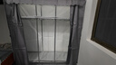 布衣柜家用简易衣柜20管加粗全钢架钢管衣柜出租屋双人收纳挂衣柜 1.6米雅典灰【合金钢接头】 实拍图