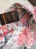 AB女纯棉无袖背心圆领印花妈妈上衣汗衫家居服 红牡丹 XL 实拍图