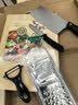 利皇菜刀刀具套装菜板厨房用品厨具案板锅铲切菜刀全套砧板组合刀架收 【楠竹板】菜刀菜板 4件套 实拍图