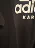 阿迪达斯（adidas）【特价清仓】夏季男女同款短袖男T恤跑步健身运动速干 黑白 2XL 实拍图