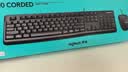 罗技（Logitech）MK120 键鼠套装 有线键鼠套装 办公键鼠套装 电脑键盘 USB即插即用 全尺寸 黑色 实拍图